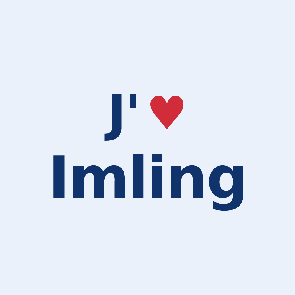 Sticker personnalisé Imling — design J'aime Imling