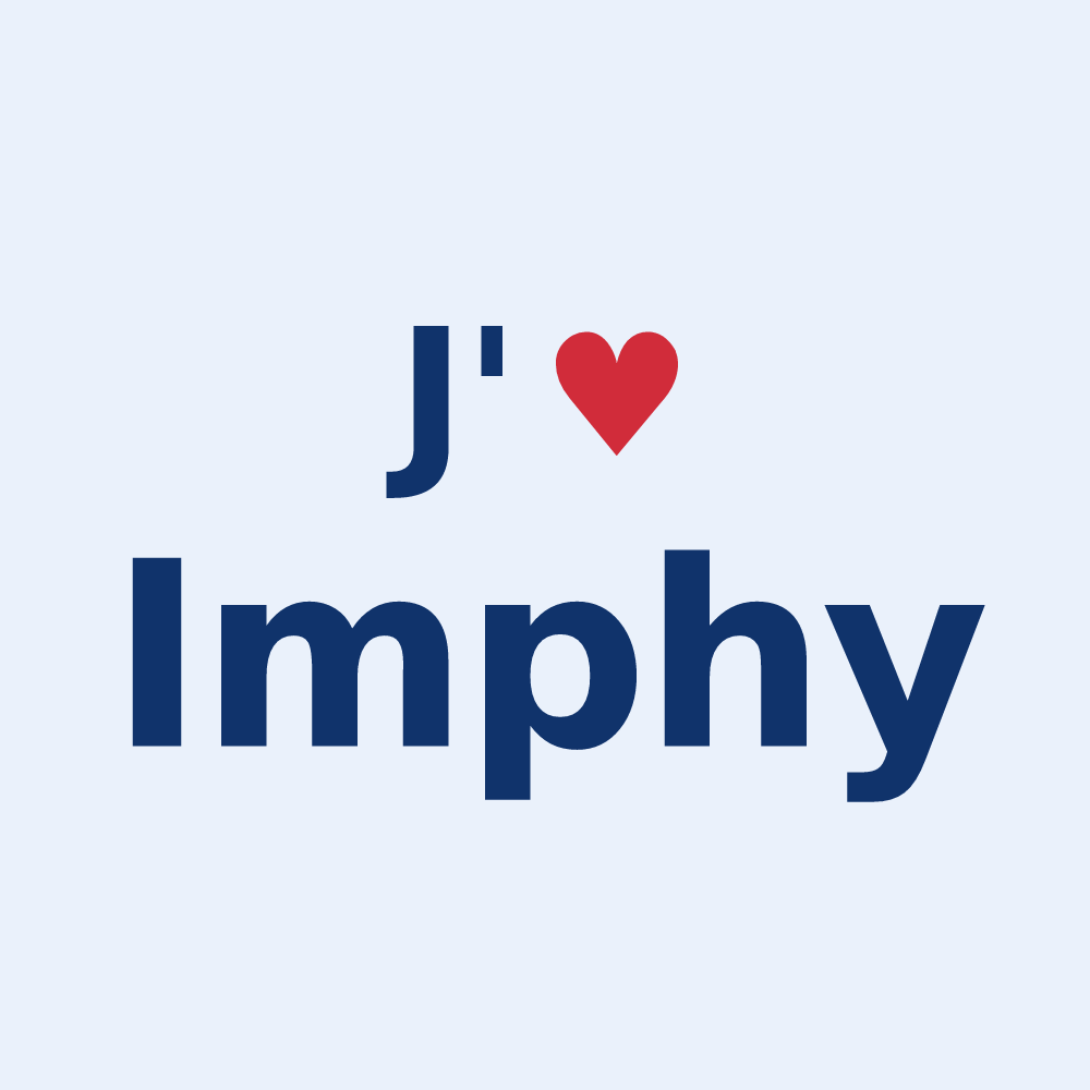 Sticker personnalisé Imphy — design J'aime Imphy