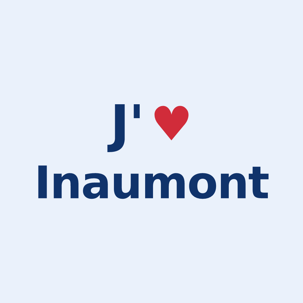Sticker personnalisé Inaumont — design J'aime Inaumont
