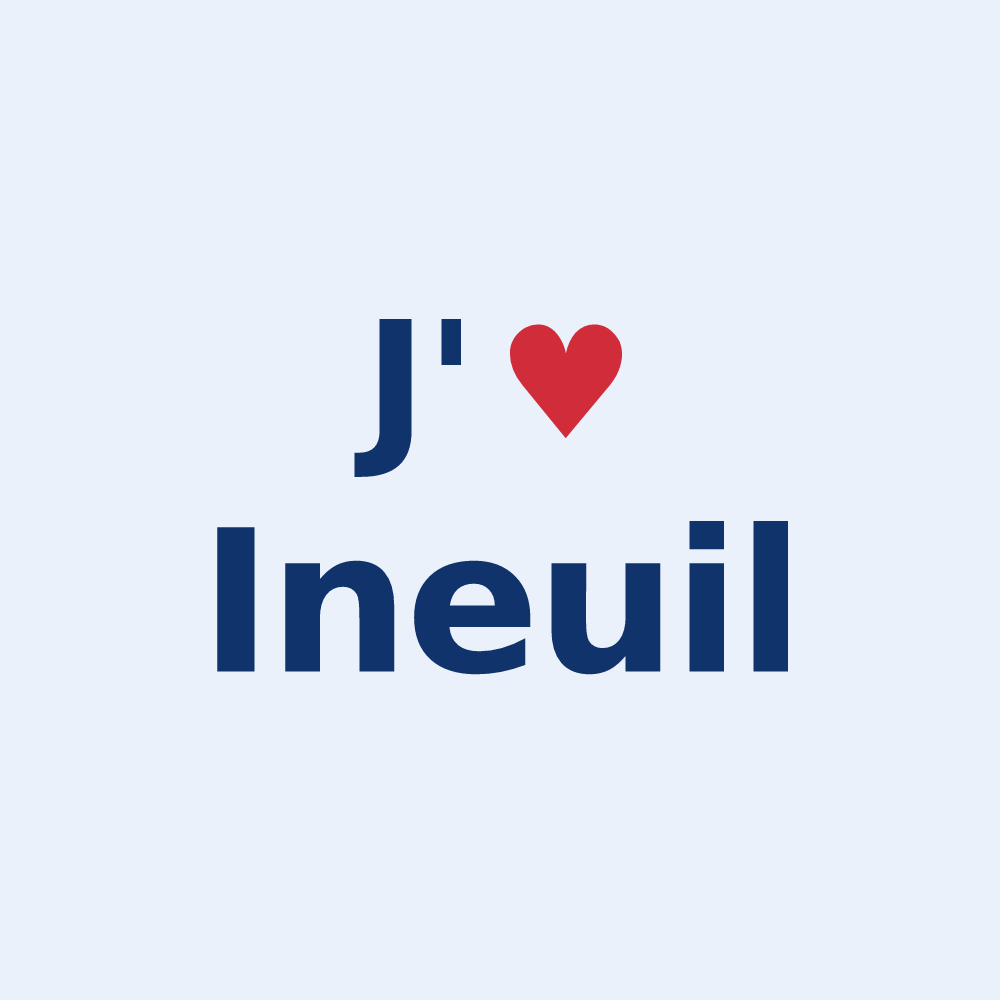 Sticker personnalisé Ineuil — design J'aime Ineuil
