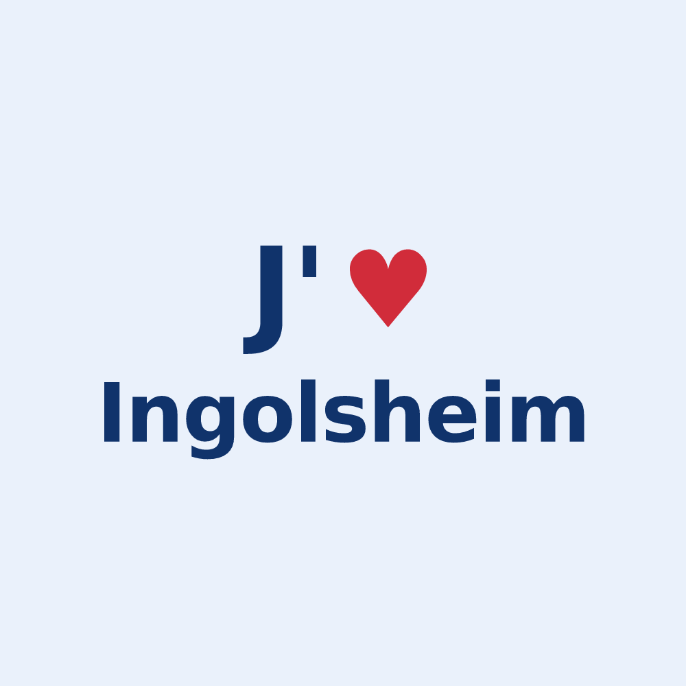 Sticker personnalisé Ingolsheim — design J'aime Ingolsheim