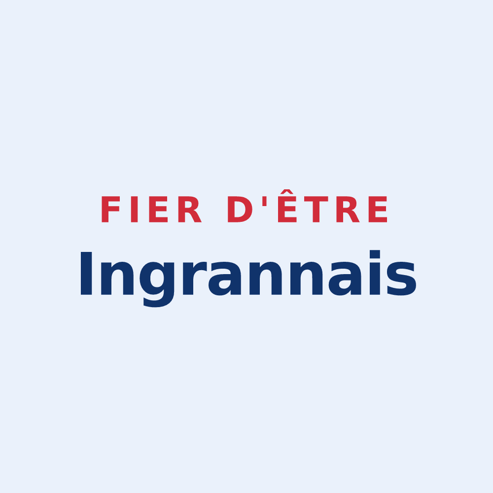 Sticker « Fier d'être Ingrannais » — design pour Ingrannes