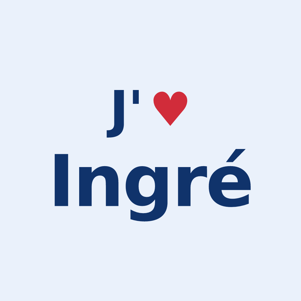 Sticker personnalisé Ingré — design J'aime Ingré
