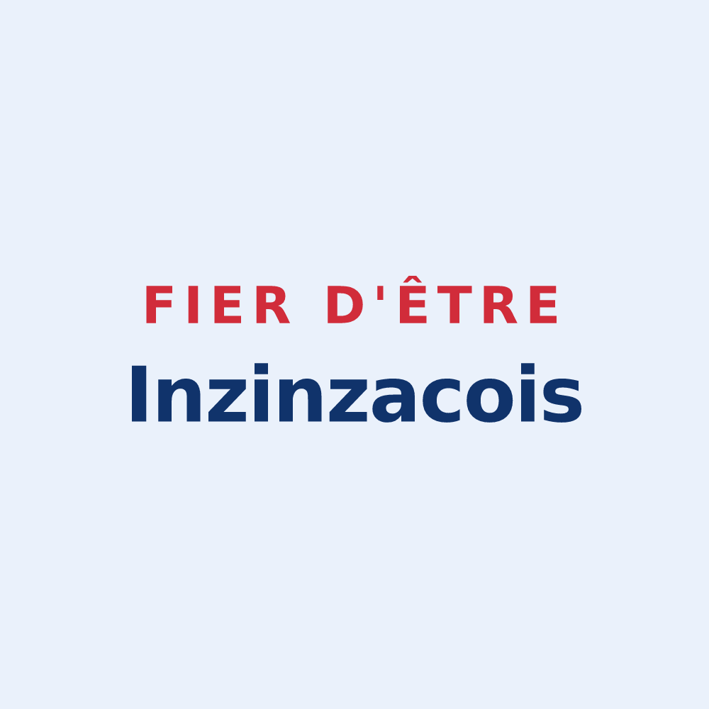 Sticker « Fier d'être Inzinzacois » — design pour Inzinzac-Lochrist
