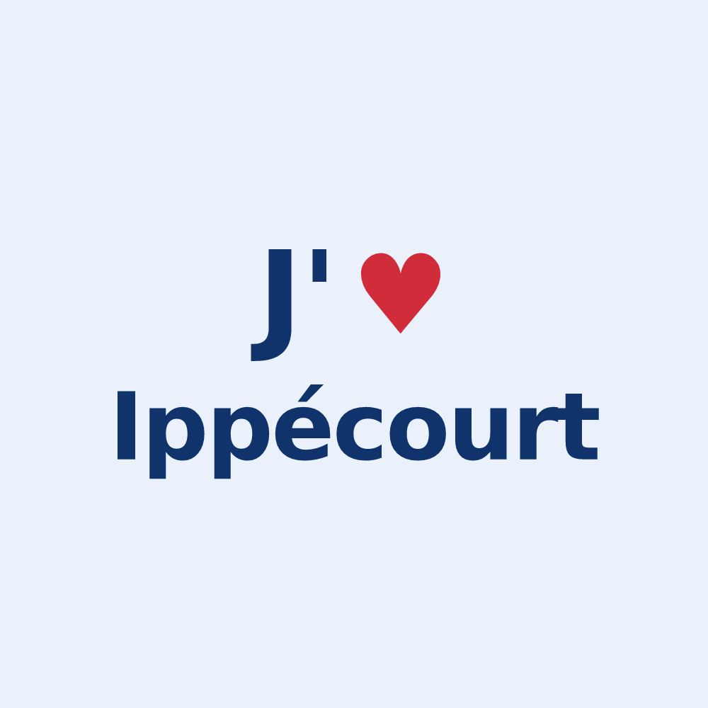 Sticker personnalisé Ippécourt — design J'aime Ippécourt