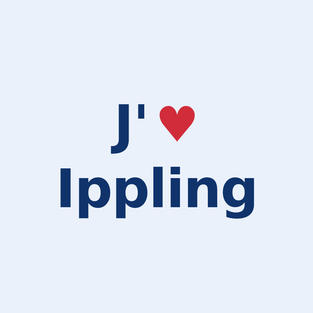 Sticker personnalisé Ippling — design J'aime Ippling