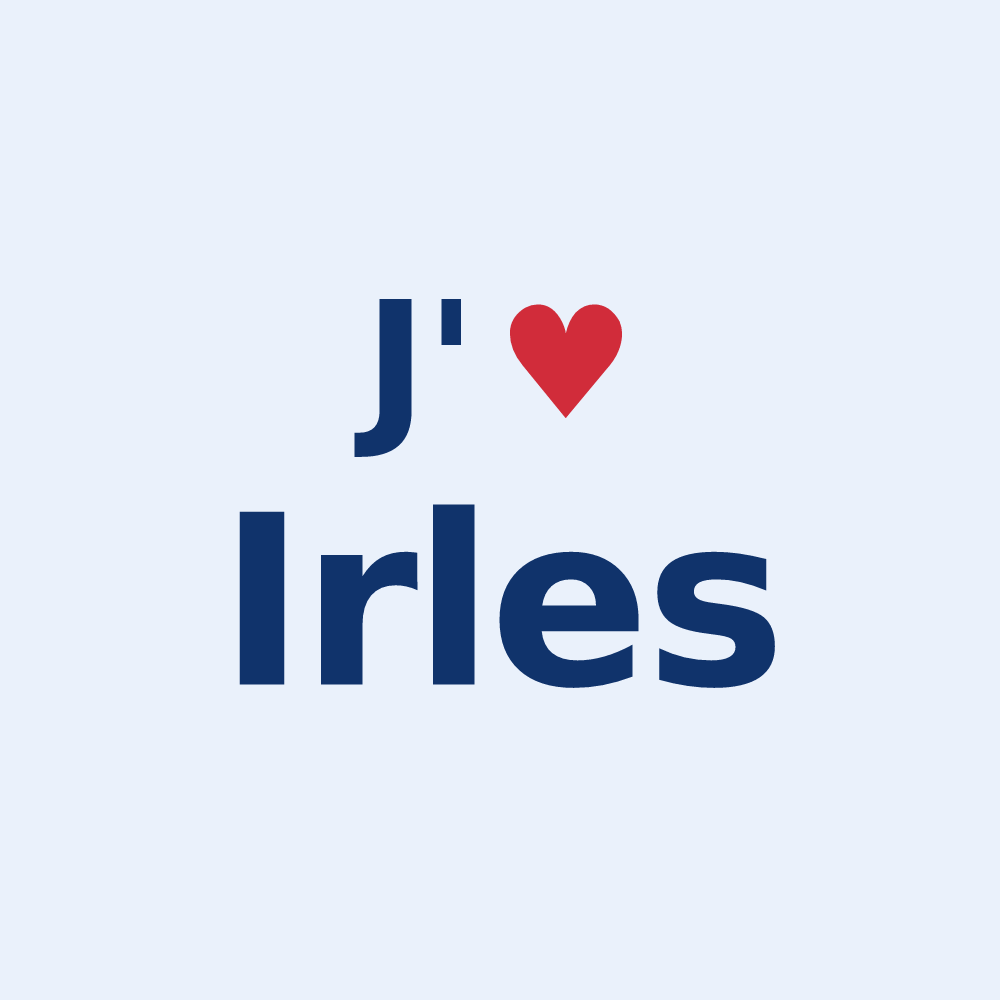 Sticker personnalisé Irles — design J'aime Irles
