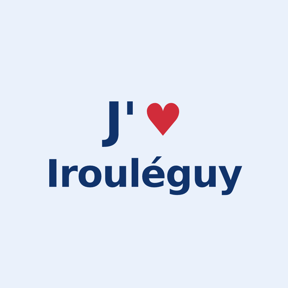 Sticker personnalisé Irouléguy — design J'aime Irouléguy