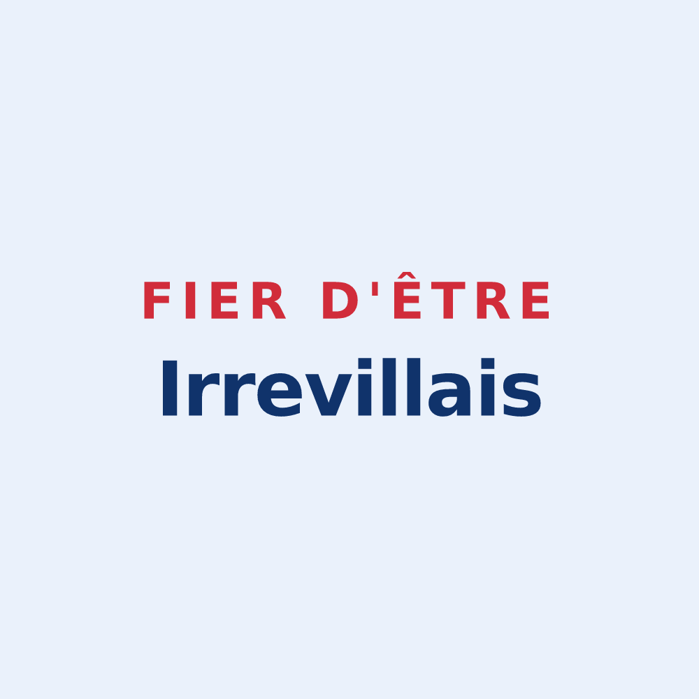 Sticker « Fier d'être Irrevillais » — design pour Irreville