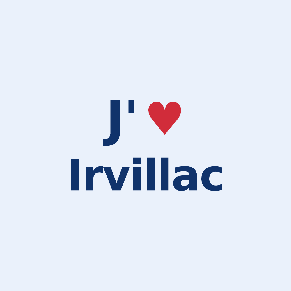Sticker personnalisé Irvillac — design J'aime Irvillac