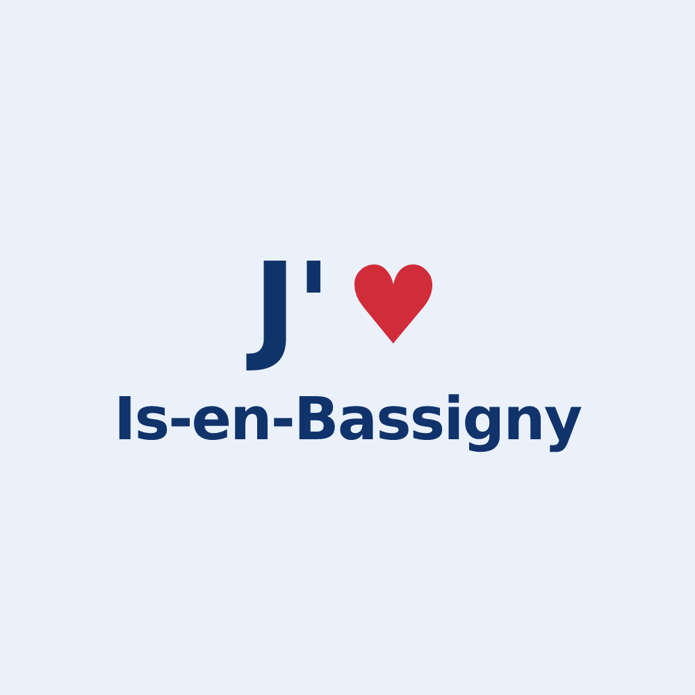 Sticker personnalisé Is-en-Bassigny — design J'aime Is-en-Bassigny