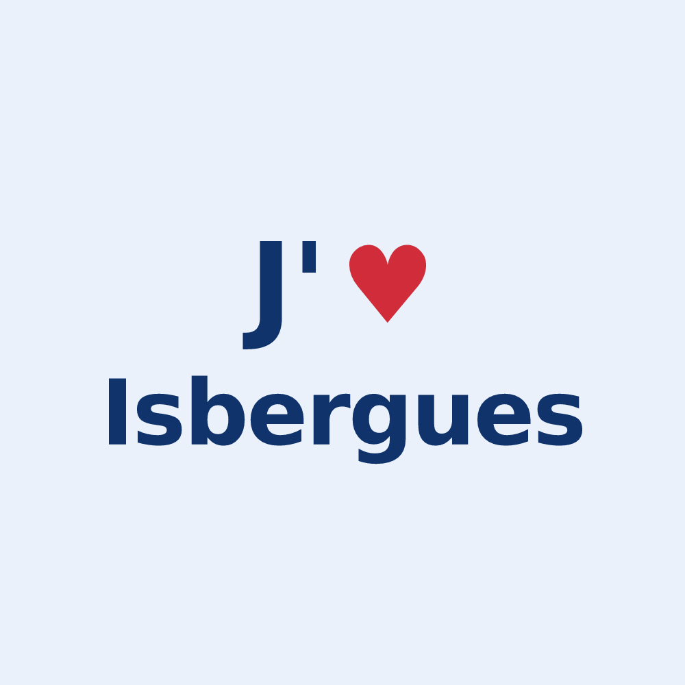 Sticker personnalisé Isbergues — design J'aime Isbergues