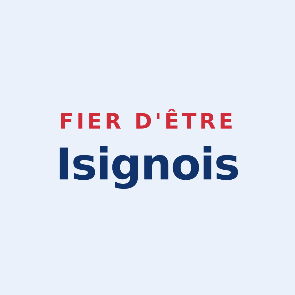 Sticker « Fier d'être Isignois » — design pour Isigny-le-Buat