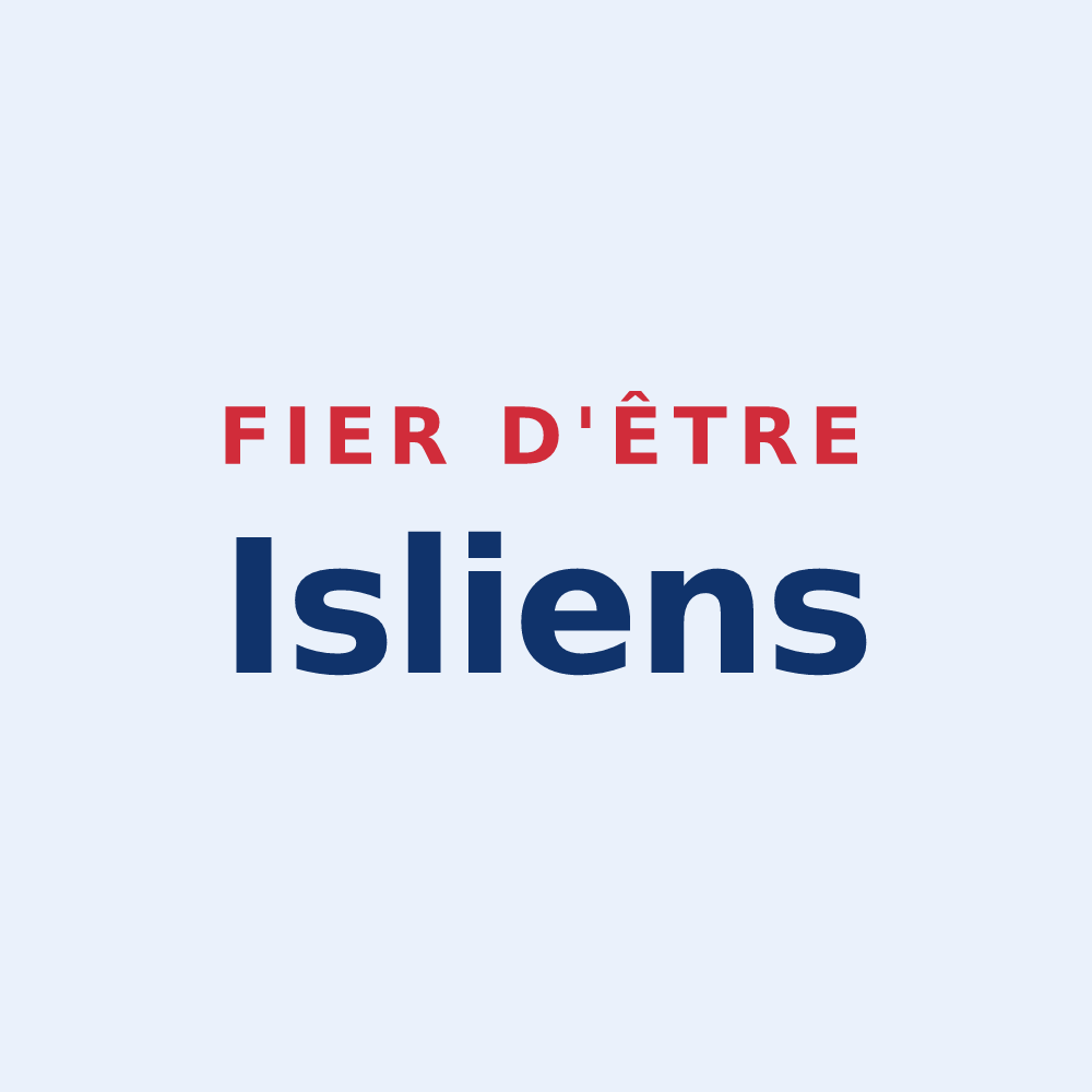 Sticker « Fier d'être Isliens » — design pour Isle-Aubigny
