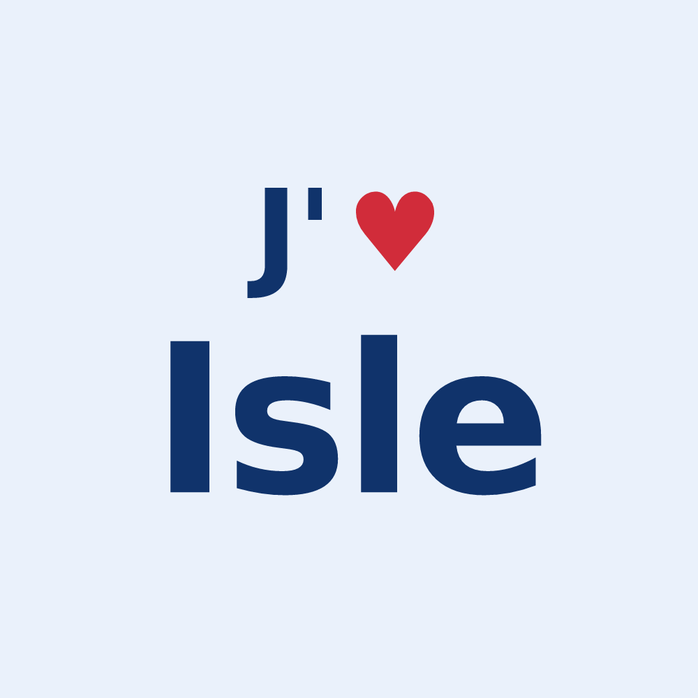 Sticker personnalisé Isle — design J'aime Isle