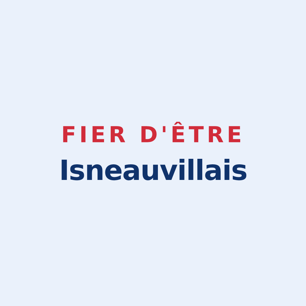 Sticker « Fier d'être Isneauvillais » — design pour Isneauville