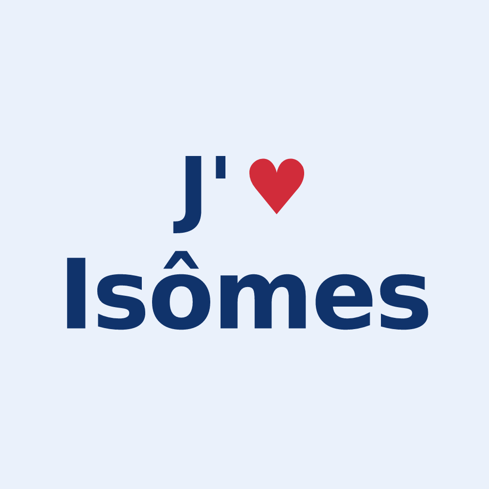 Sticker personnalisé Isômes — design J'aime Isômes