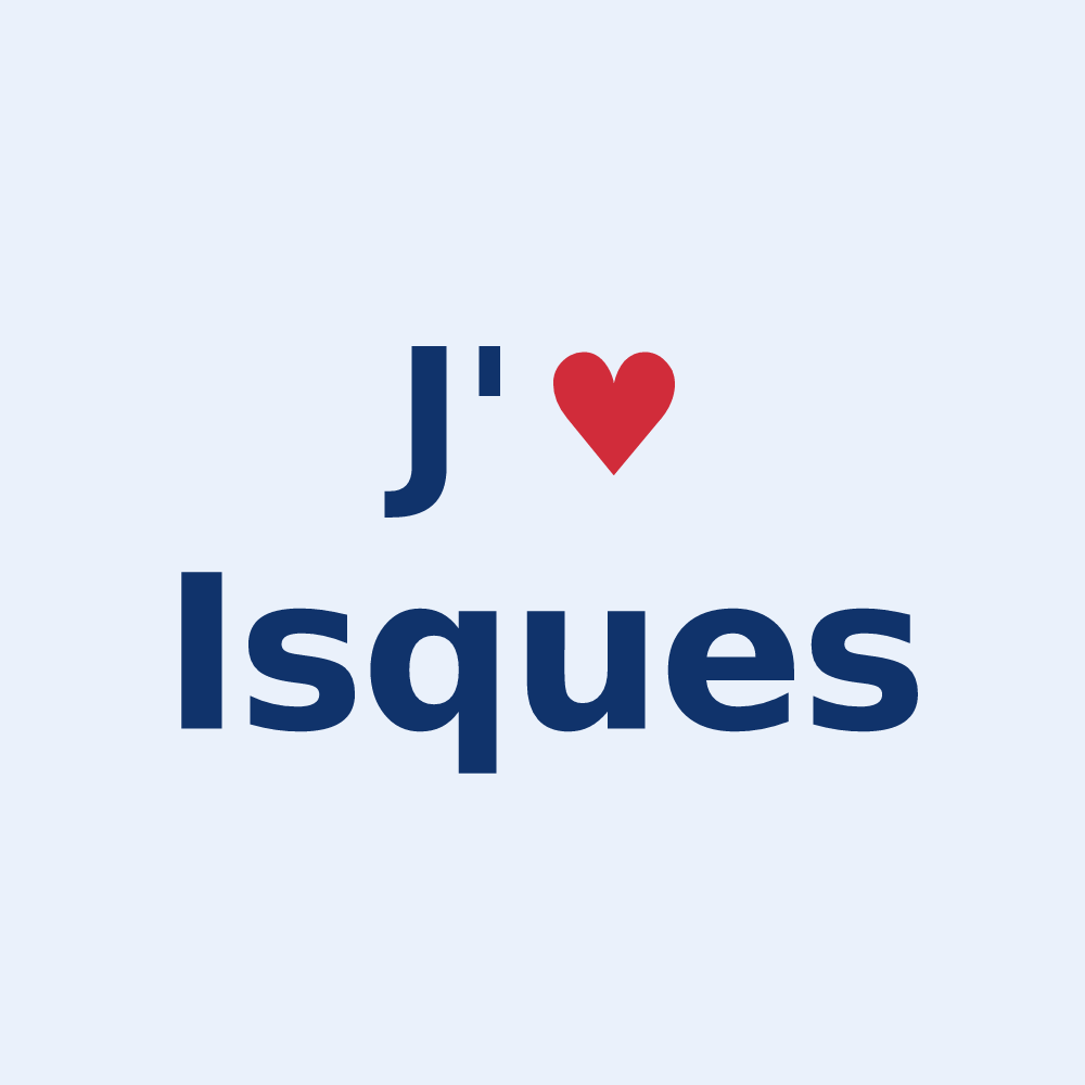 Sticker personnalisé Isques — design J'aime Isques