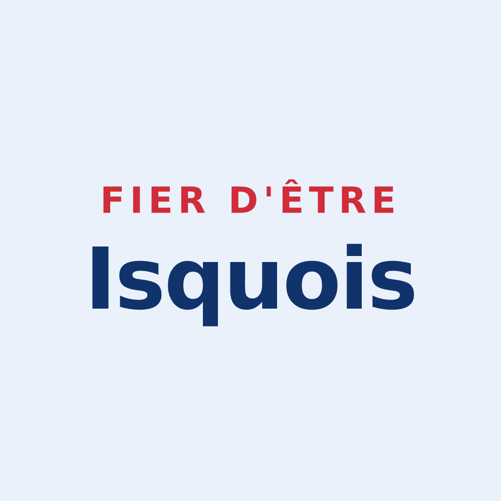 Sticker « Fier d'être Isquois » — design pour Isques