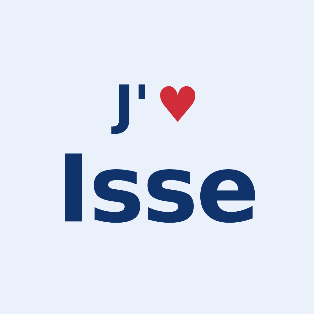 Sticker personnalisé Isse — design J'aime Isse