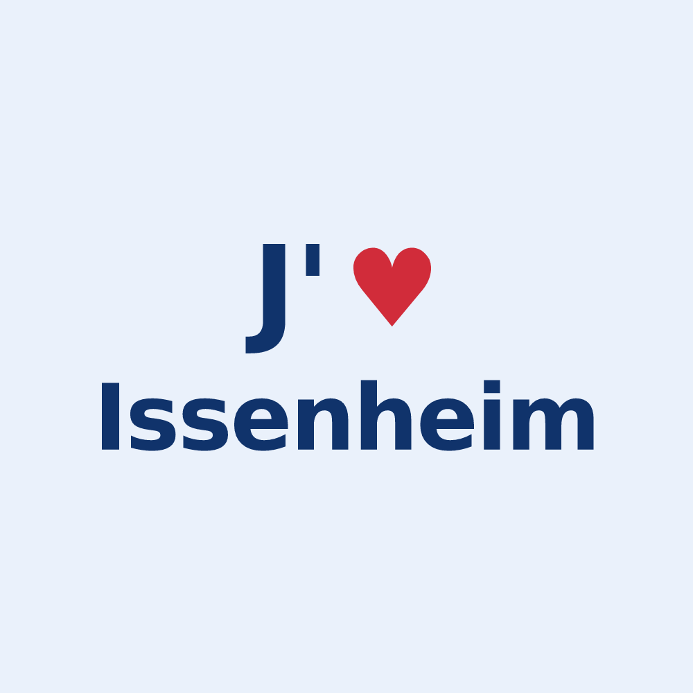 Sticker personnalisé Issenheim — design J'aime Issenheim