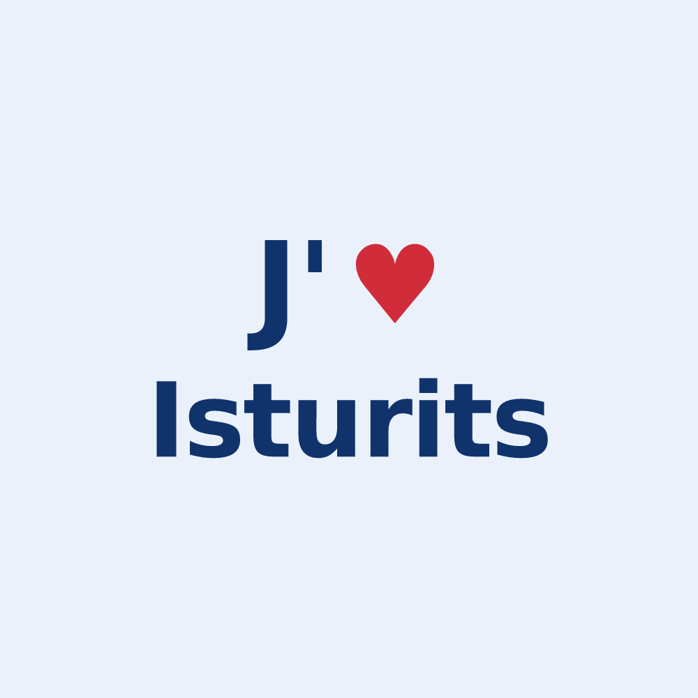 Sticker personnalisé Isturits — design J'aime Isturits