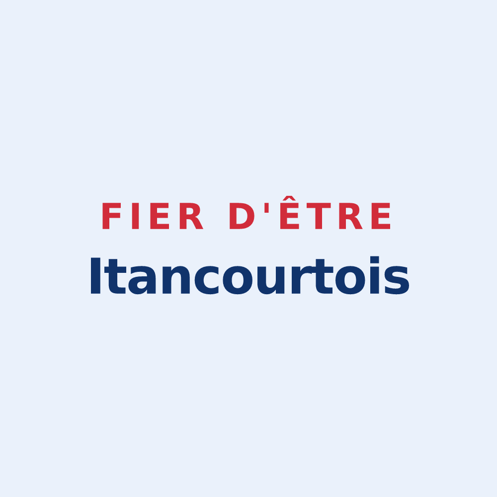 Sticker « Fier d'être Itancourtois » — design pour Itancourt