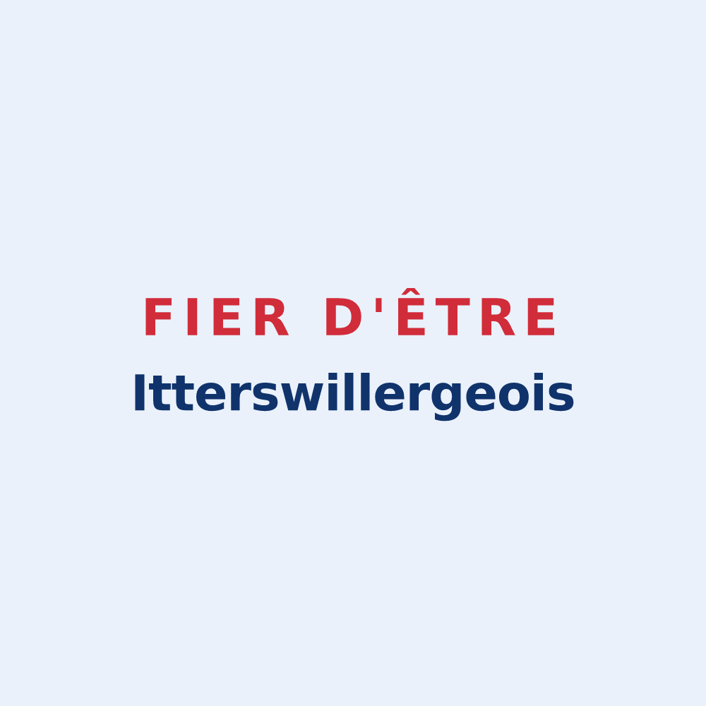 Sticker « Fier d'être Itterswillergeois » — design pour Itterswiller