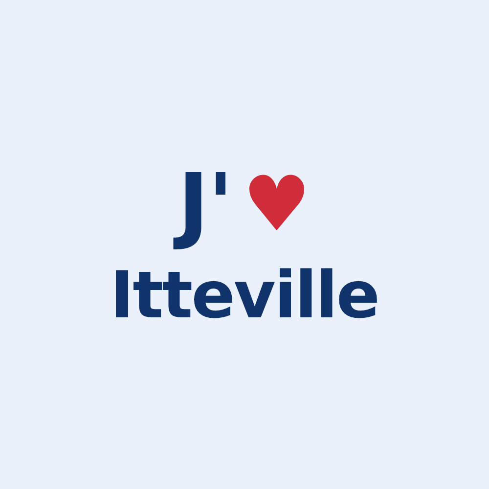 Sticker personnalisé Itteville — design J'aime Itteville
