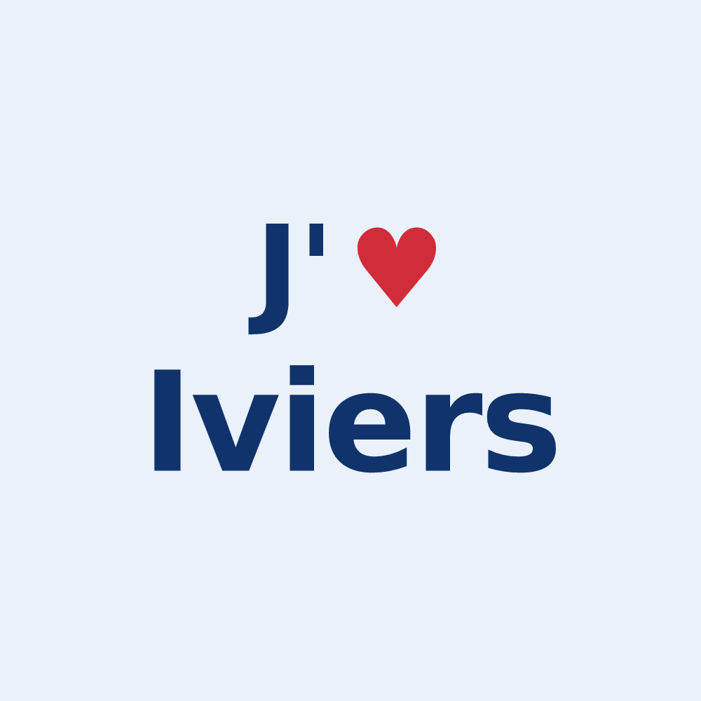 Sticker personnalisé Iviers — design J'aime Iviers