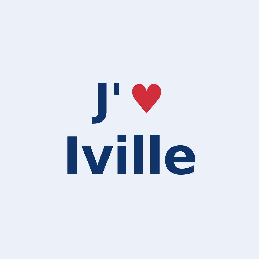 Sticker personnalisé Iville — design J'aime Iville