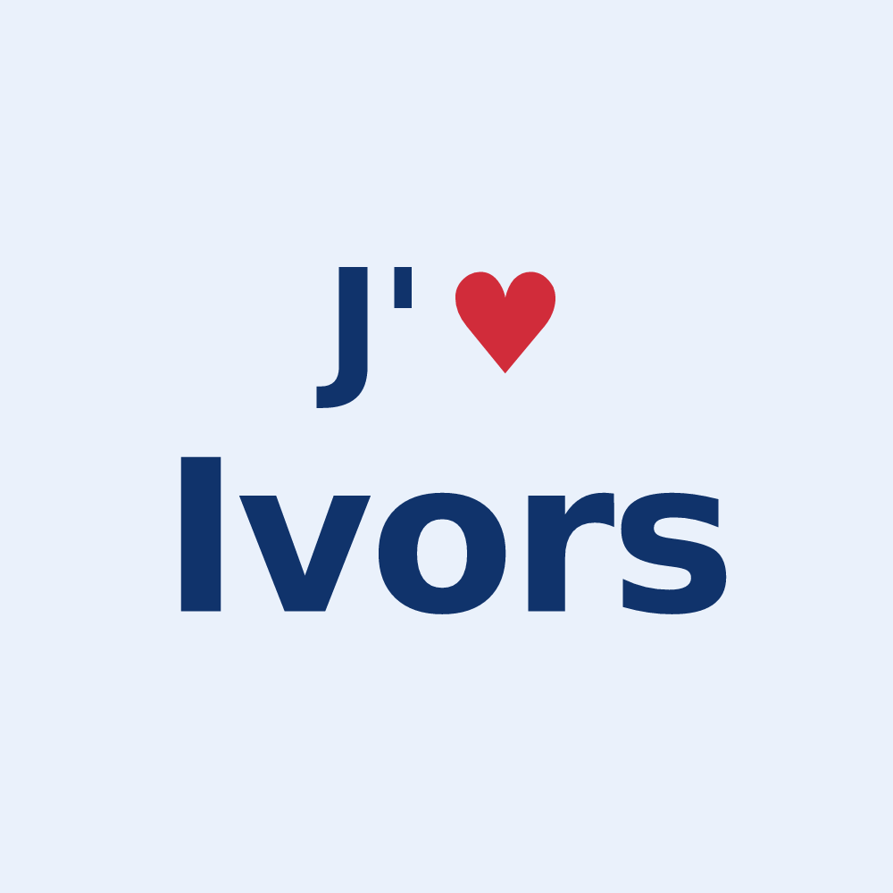 Sticker personnalisé Ivors — design J'aime Ivors