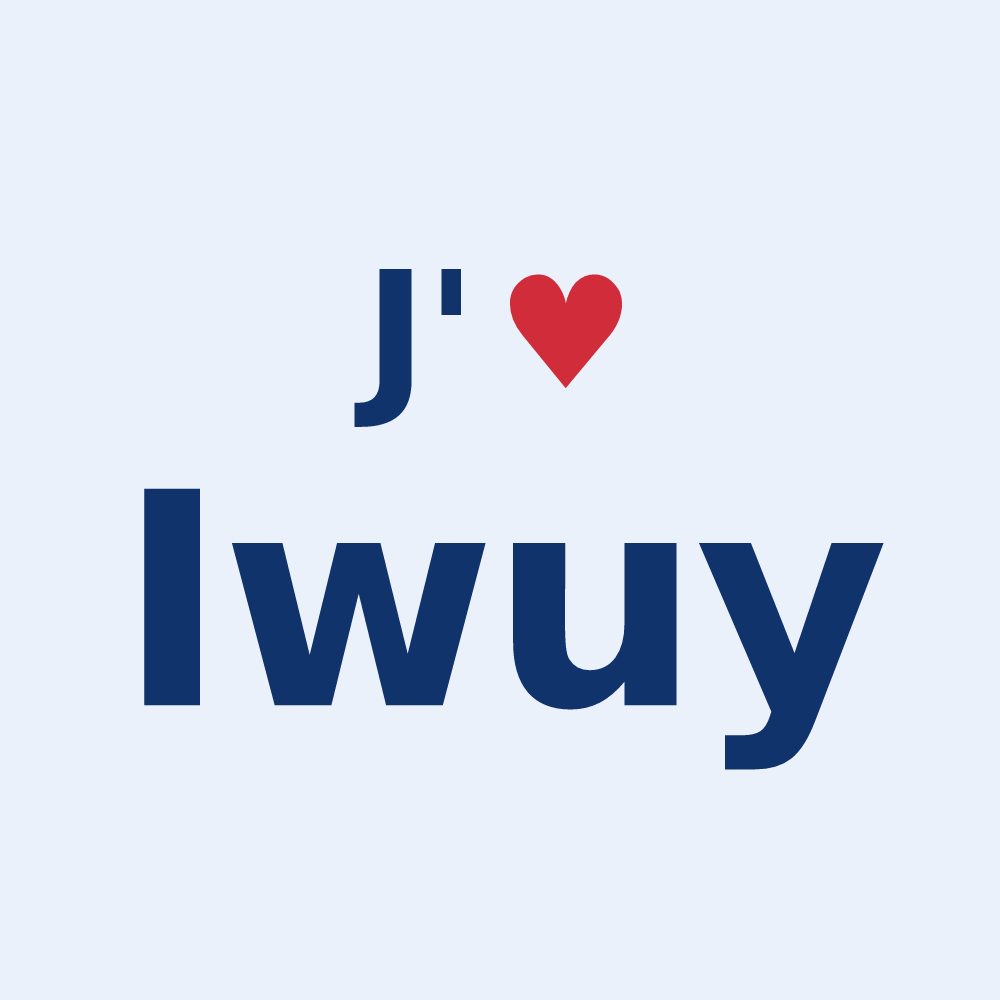 Sticker personnalisé Iwuy — design J'aime Iwuy