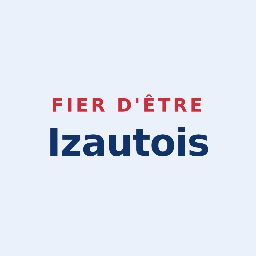 Sticker « Fier d'être Izautois » — design pour Izaut-de-l'Hôtel