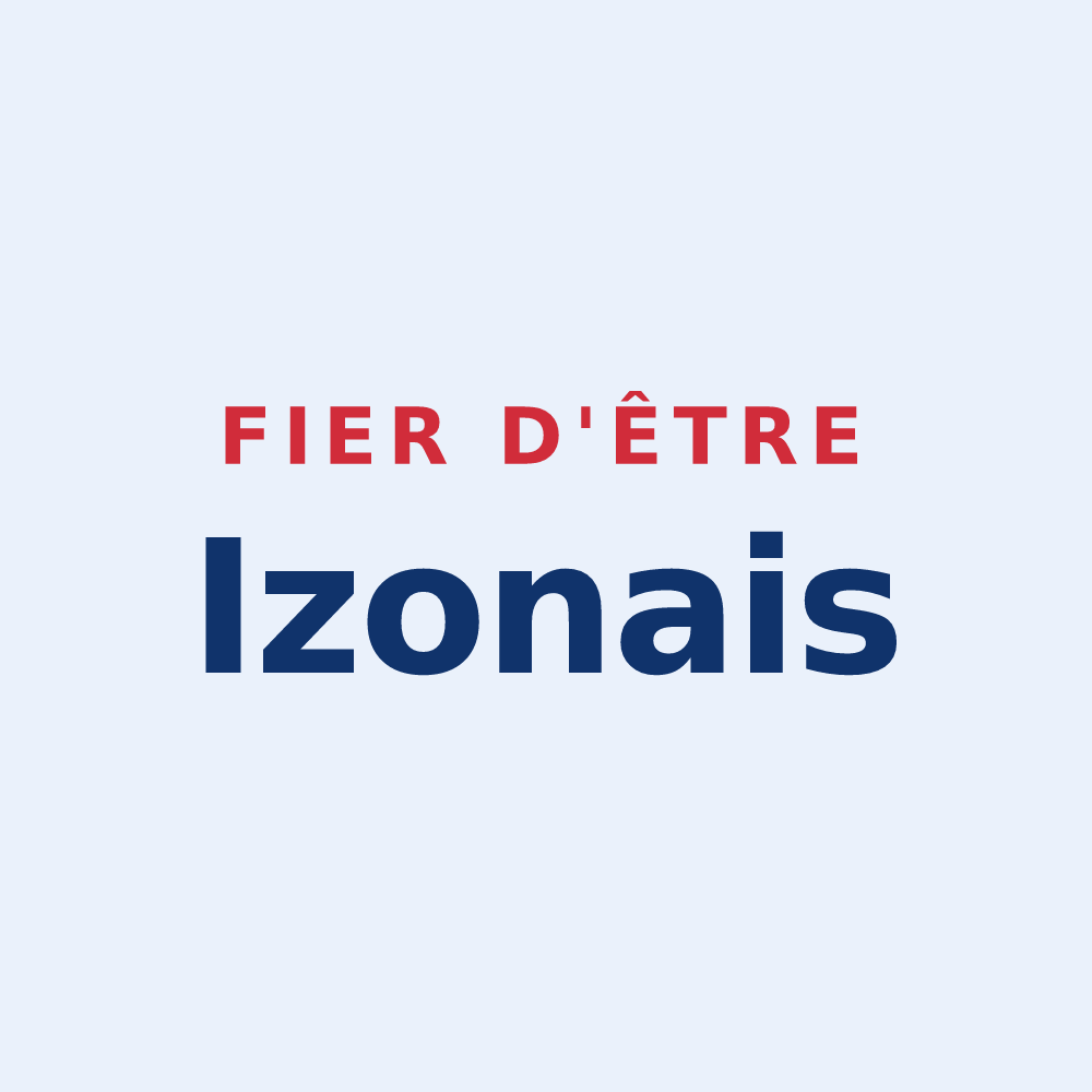 Sticker « Fier d'être Izonais » — design pour Izon-la-Bruisse