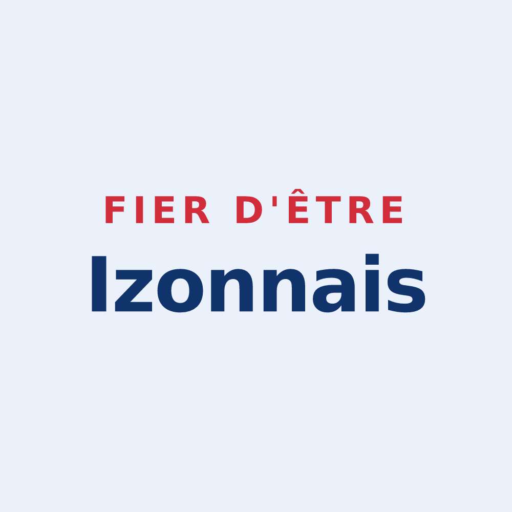 Sticker « Fier d'être Izonnais » — design pour Izon