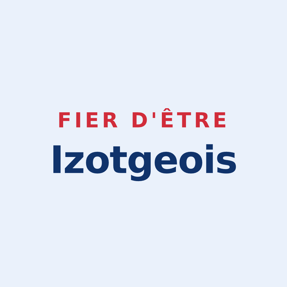 Sticker « Fier d'être Izotgeois » — design pour Izotges