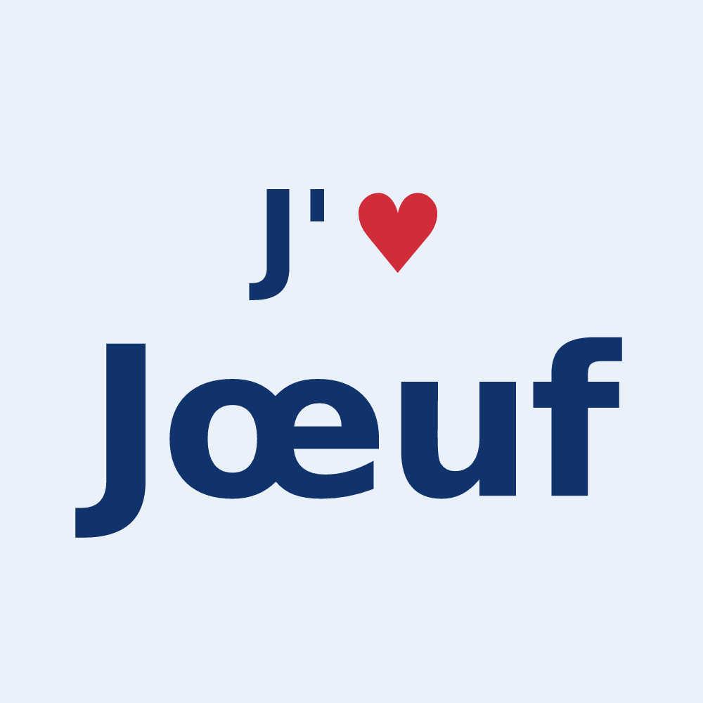 Sticker personnalisé Jœuf — design J'aime Jœuf