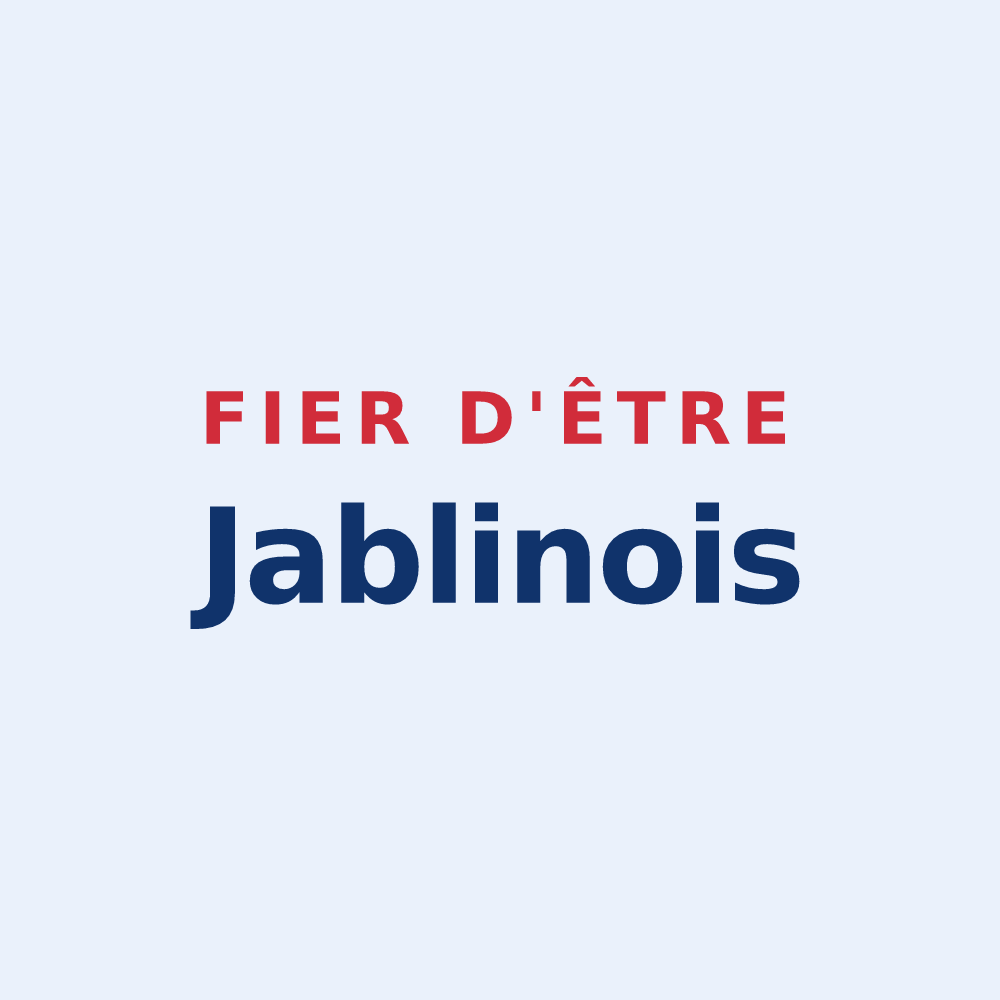 Sticker « Fier d'être Jablinois » — design pour Jablines