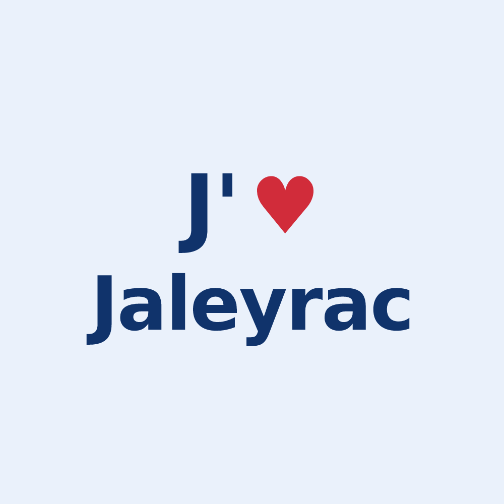 Sticker personnalisé Jaleyrac — design J'aime Jaleyrac