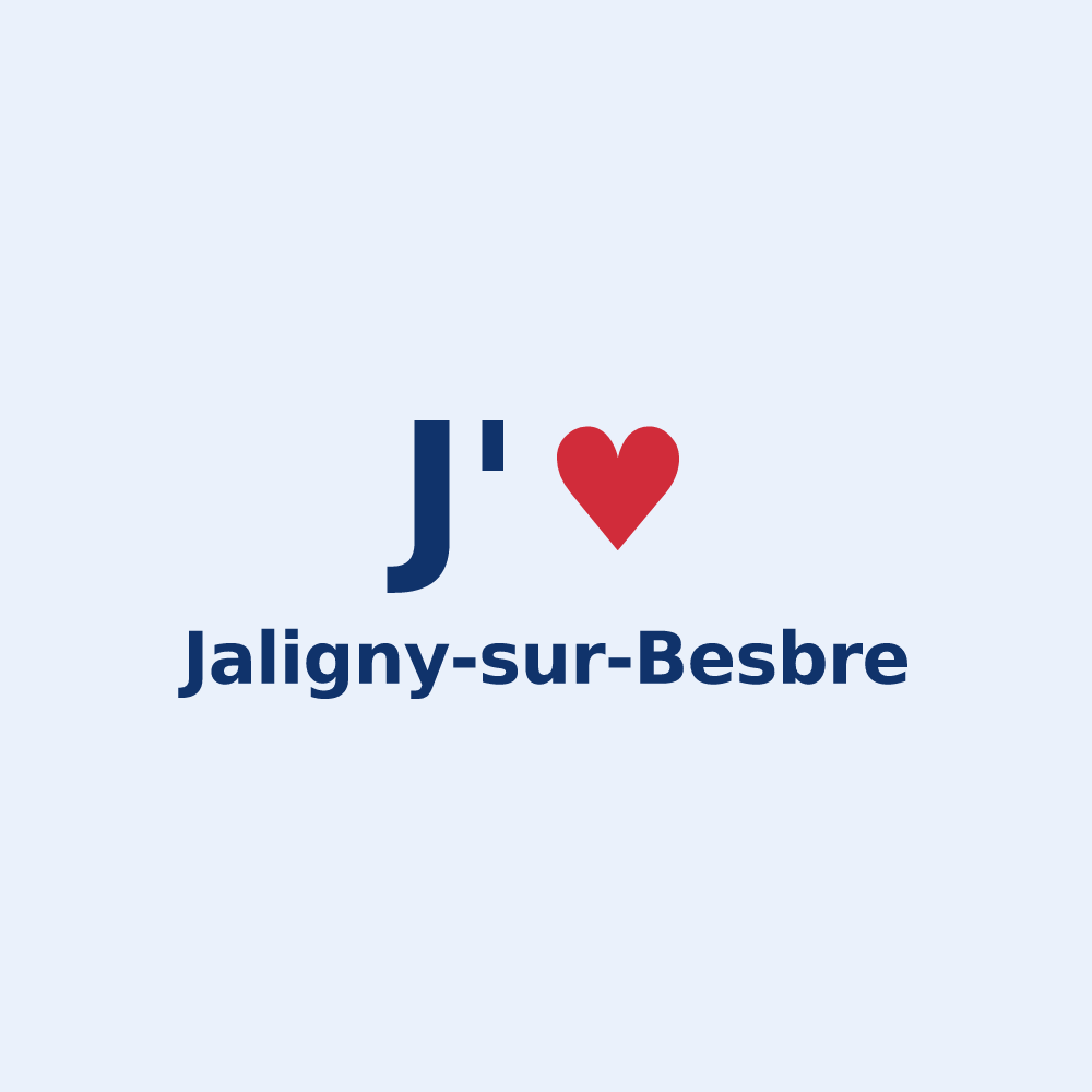 Sticker personnalisé Jaligny-sur-Besbre — design J'aime Jaligny-sur-Besbre