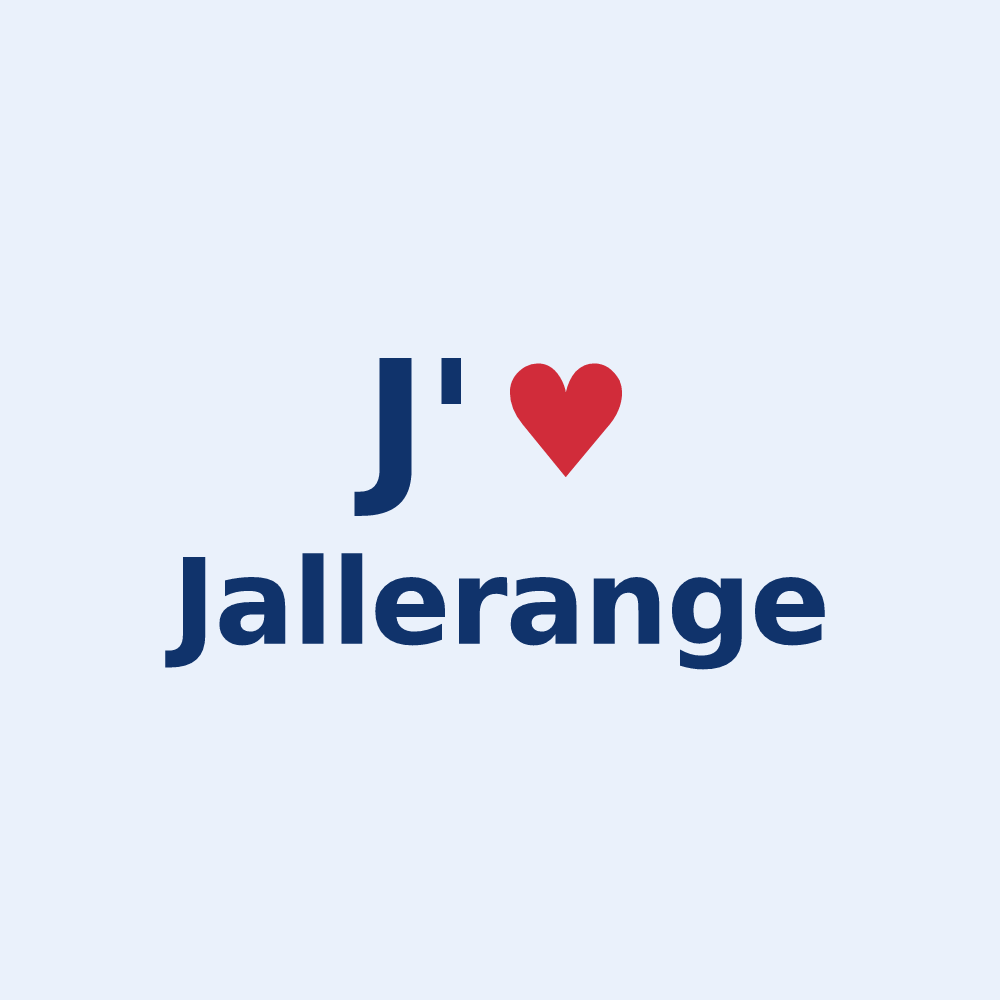 Sticker personnalisé Jallerange — design J'aime Jallerange