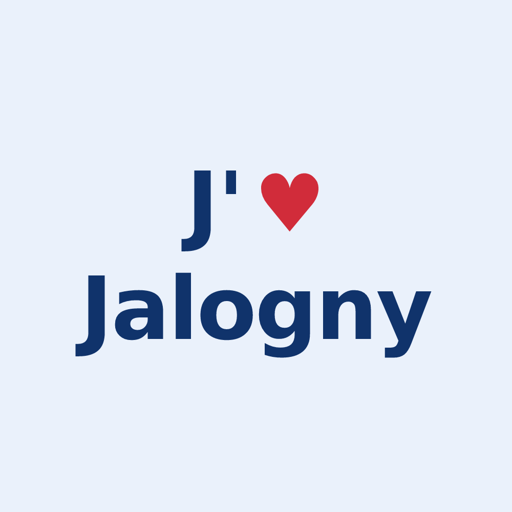 Sticker personnalisé Jalogny — design J'aime Jalogny
