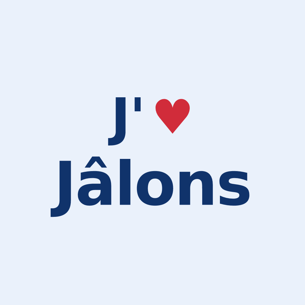 Sticker personnalisé Jâlons — design J'aime Jâlons