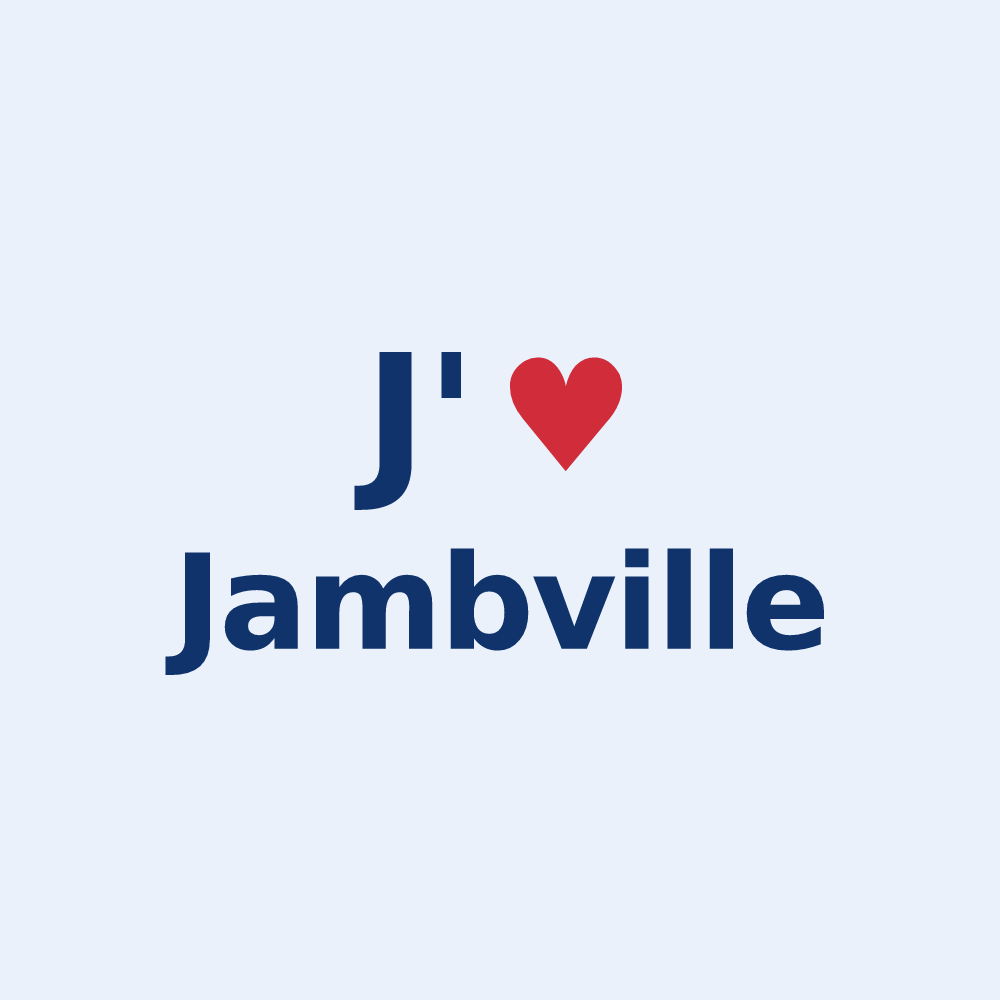 Sticker personnalisé Jambville — design J'aime Jambville