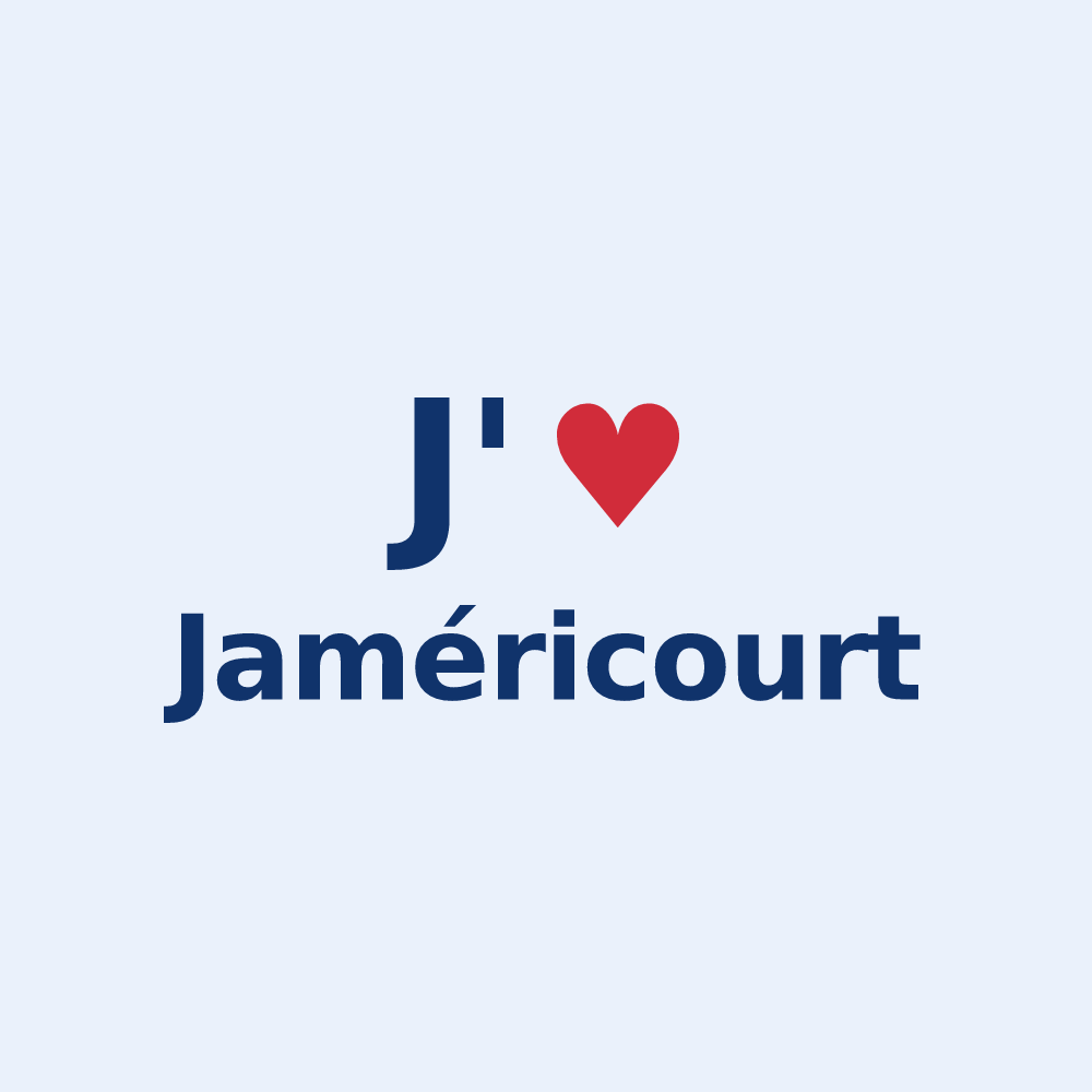 Sticker personnalisé Jaméricourt — design J'aime Jaméricourt