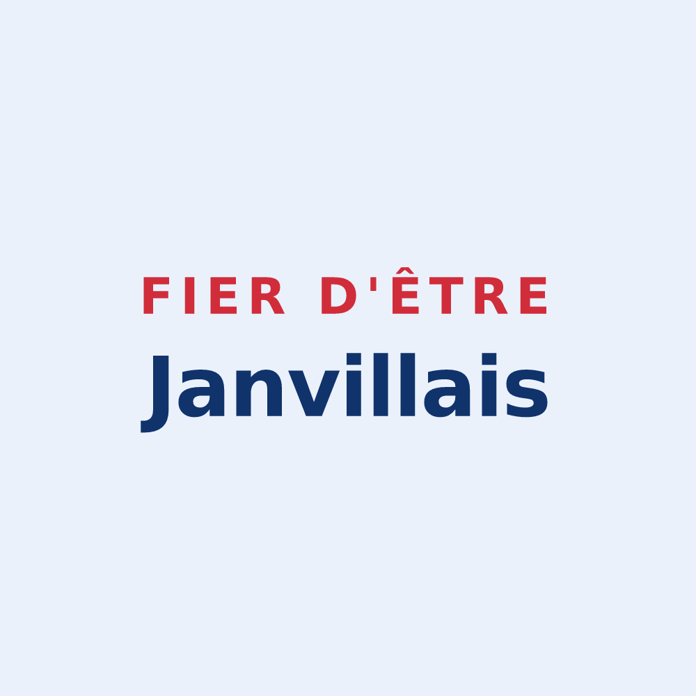 Sticker « Fier d'être Janvillais » — design pour Janville