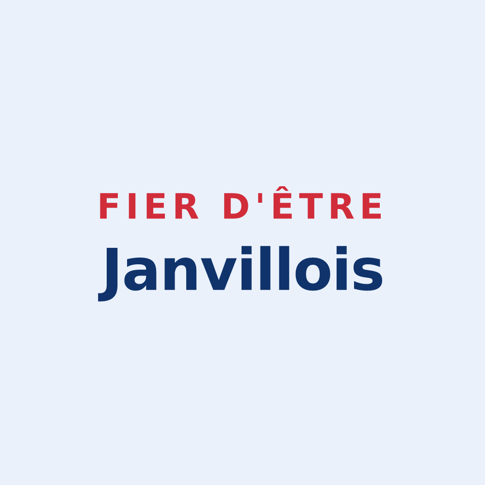 Sticker « Fier d'être Janvillois » — design pour Janville-sur-Juine