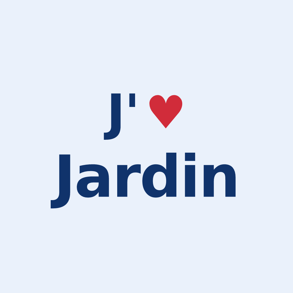 Sticker personnalisé Jardin — design J'aime Jardin