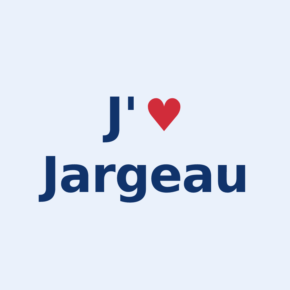 Sticker personnalisé Jargeau — design J'aime Jargeau